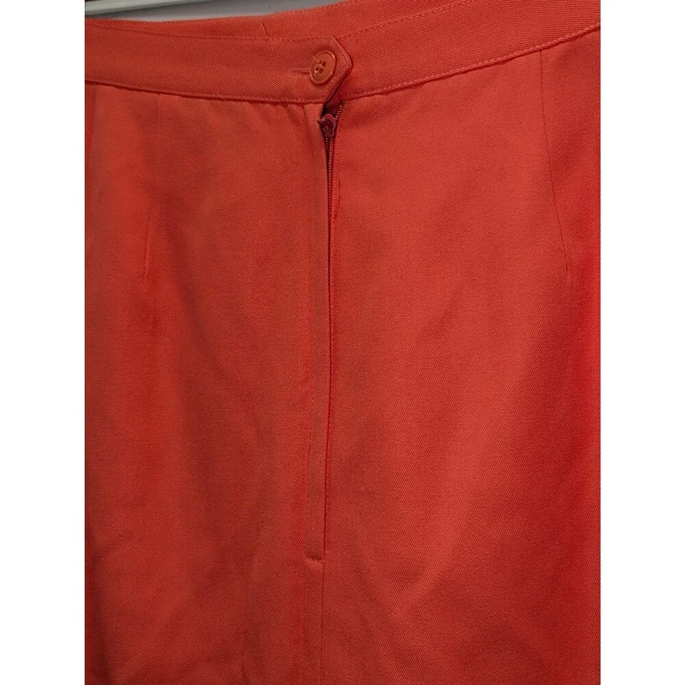 Vintage 90s Coral Peplum Blazer‎ & Skirt Suit Old Money Size 12 Academia